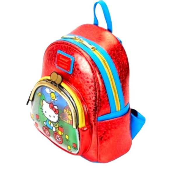 NEW Loungefly Sanrio Hello Kitty 50th Anniversary Coin Bag Backpack - Picture 10 of 13